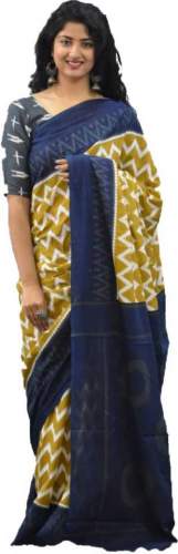 Buy Printed Cotton Saree By NIKHILAM Brand  by Nikhilam