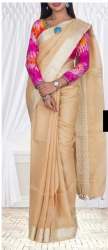 Designer Linen Saree