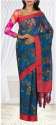 Fancy Printed Linen Saree