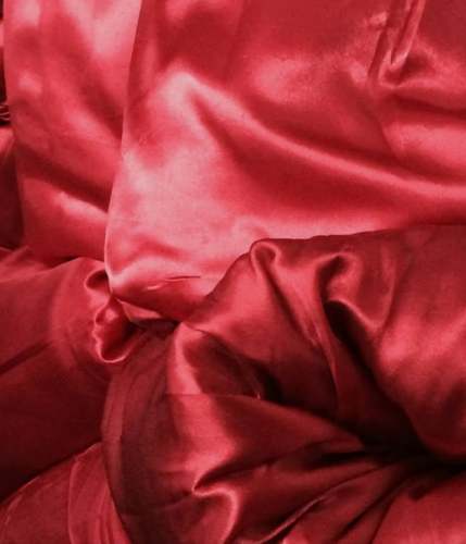 Maroon Satin Plain Garment Fabric by D R Tex