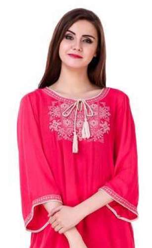 Rayon Embroidery Ladies Top by Creative Design Studio