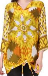 Satin Silk Digital Ladies Top