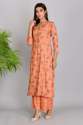 Kadhaee Printed kurti with plazzo thumb 1