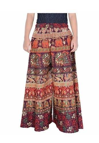 Printed Palazzo Pant for Ladies by Mahalaxmi Mills