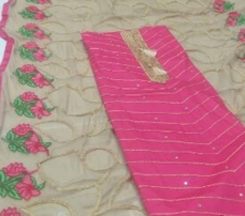 embroidery Suit Material by Preet Fashion