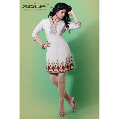 Linen fancy kurti by Kalpana Clothing Co