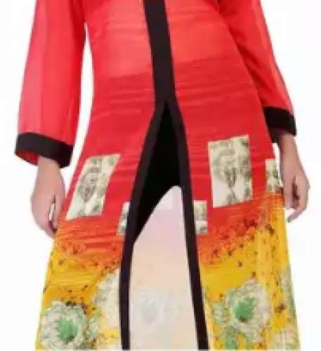 flower print kurti
