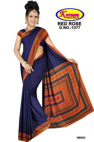 Kothari Uniforms Printed Uniform Saree