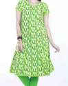 green-short-sleeve-cotton-kurtis