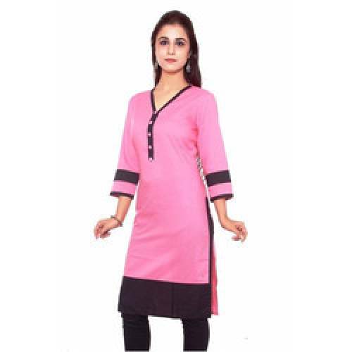 Pink Formal Girls Kurtis by Lakshya Bags