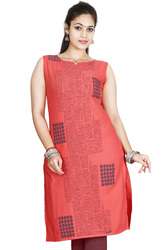 Sleeveless Cotton Kurtis