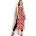 Stylish Girls Sleeveless Printed Kurtis