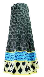 Long printed Multi Color Skirt