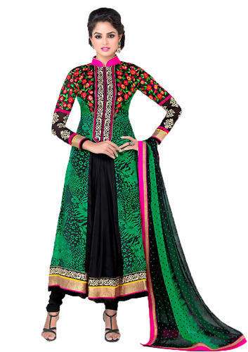 Wedding wear Embroidered Dress Material 