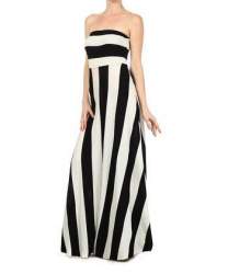 Black and White HV Stripe Dress