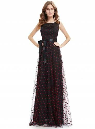 dotted Long Dress