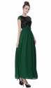 Partywear green  Dresses for women