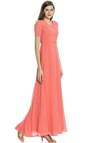 peach color Evening Gowns