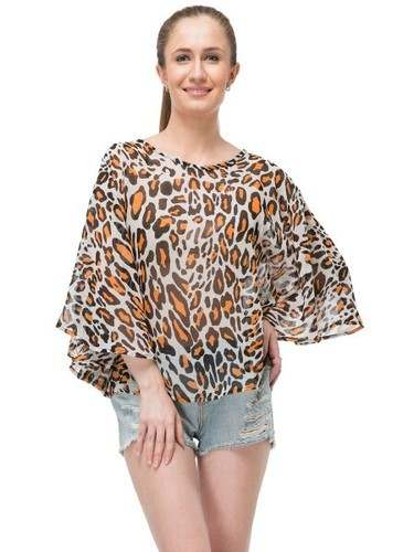Women cheetah print Tops