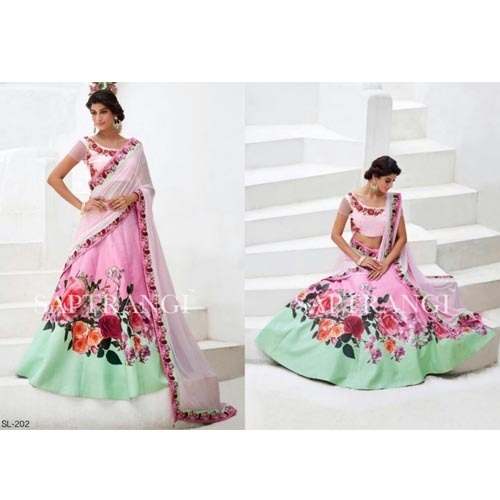 DIGITAL PRINT DESIGNER GHAGRA SET 02