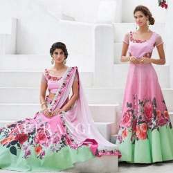 DIGITAL PRINT DESIGNER GHAGRA SET 12