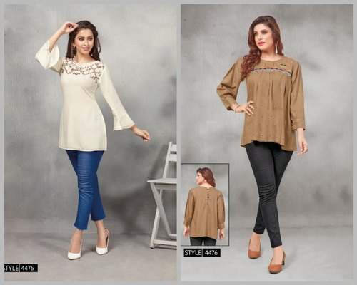 Fancy Rayon western top 