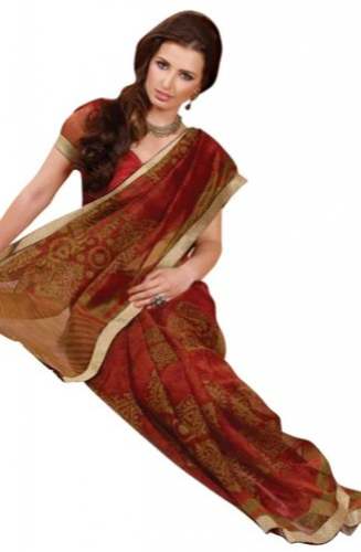 Occasional Cotton Supernet saree  by Kachhi Textiles India Private Limited