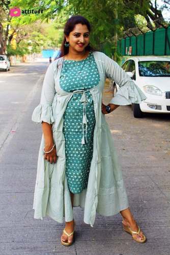 Unique designer Jacket Style Kurti 