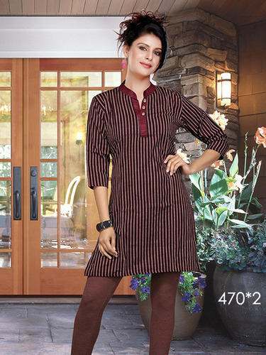 Shorts Regular Wear Woolen Kurtis by Puja Fashion