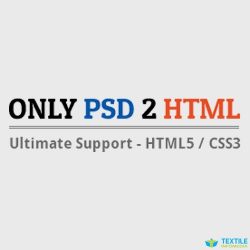 Only PSD 2 HTML logo icon