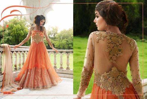 Party wear Anarkali Embroiderd Gown Suit
