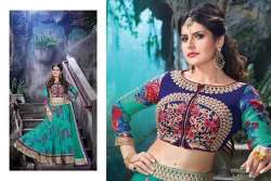 Printed Lehenga with Embroidered Blouse 