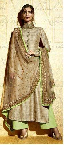 Trendy Pakistani Style Khadi Salwar Suit 