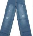 Blue Faded Denim Jeans For Ladies  thumb 2