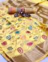 Designer Linen Saree thumb 4
