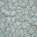 New White Sequence Embroidery Georgette Fabric