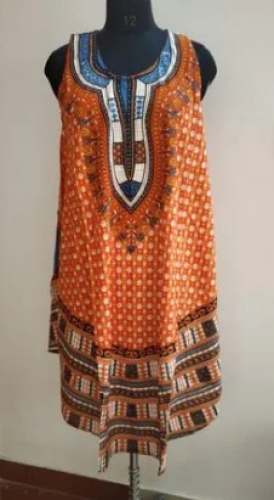 Umbrella Ghera Rayon African Dress  by v r crafts