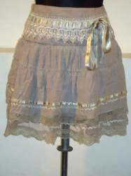 Fancy Mini Skirt With Golden Dori
