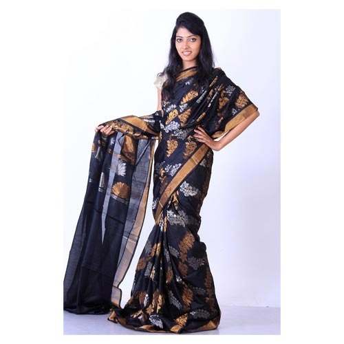 Party wear Black Butta Designer saree by Stay Teens