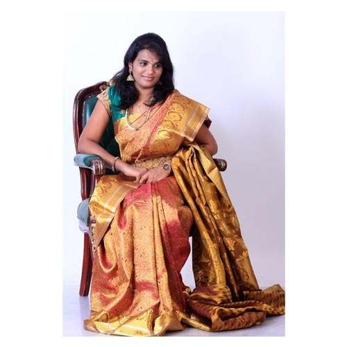 Pure Kanchipuram Bridal Silk saree by Stay Teens