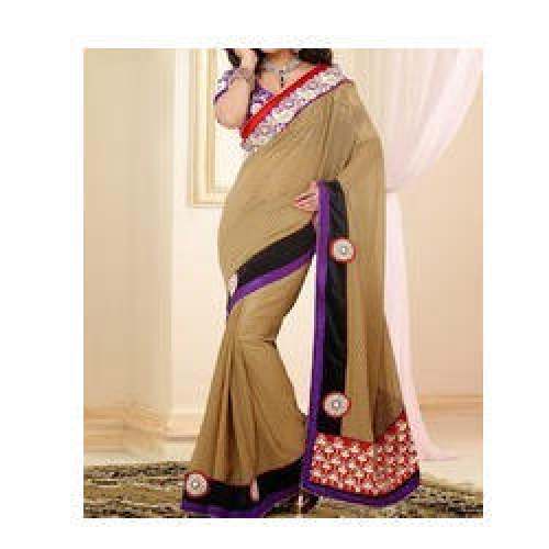 Lace Border Party wear Saree by Jaju Sarees Pvt Ltd