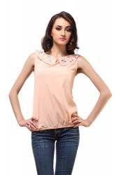 fancy crystal studed top