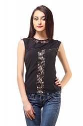 fancy sleeveless lace top