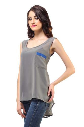 grey color top by Femme India
