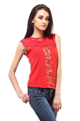 red color top by Femme India