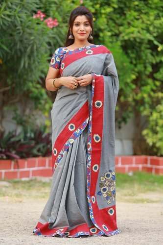 casual wear cotton saree by Master Weaver Ethnics India Private Limited