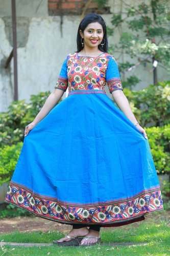 Cotton anarkali suit
