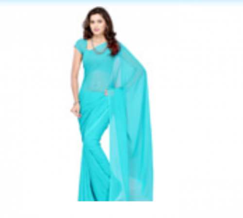 exclusive blue saree by Ambara Designer Studio