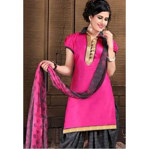 Cotton Punjabi Suit by Risen Textile