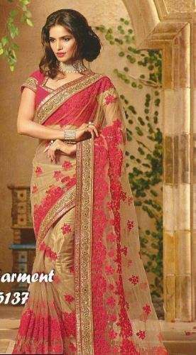 Beautiful Embroidered Work Saree